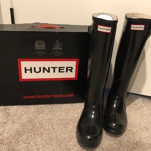 Hunter Adjustable Side buckle high gloss rainboot